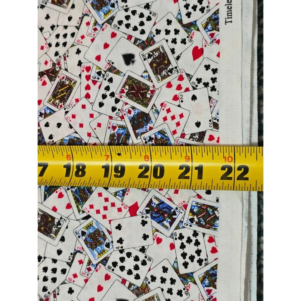 Timeless Treasures Playing Cards Fabric Soho Cotton New MINI-14 continuous yards